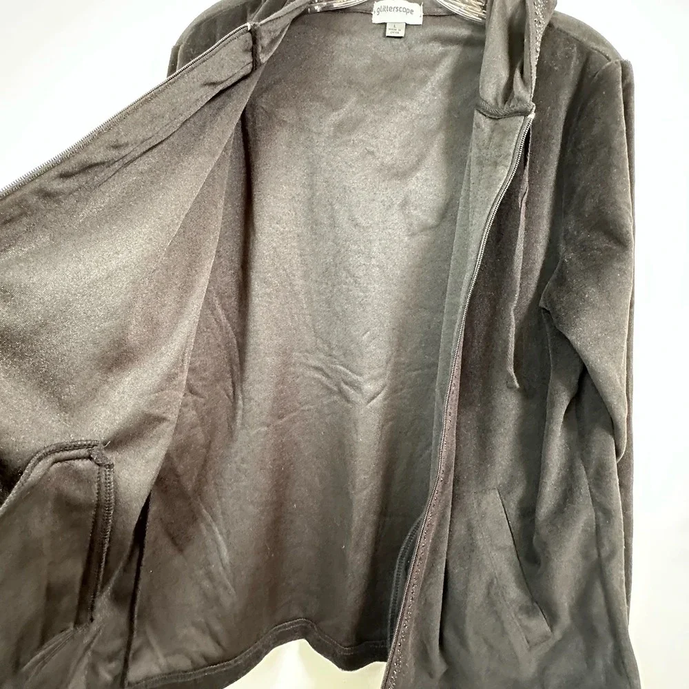 Glitterscape black velour